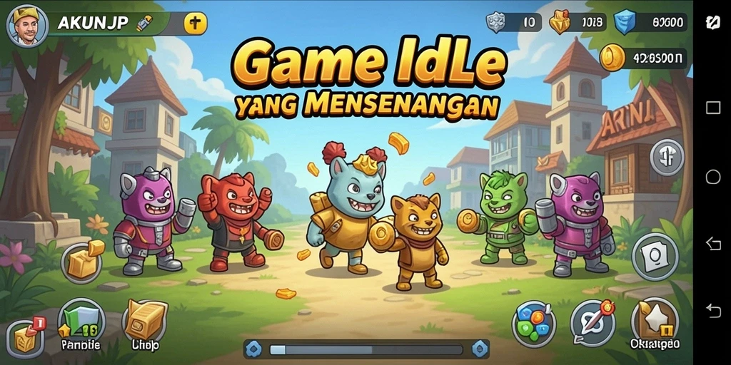 Tampilan gameplay AKUNJP yang menarik dan interaktif.