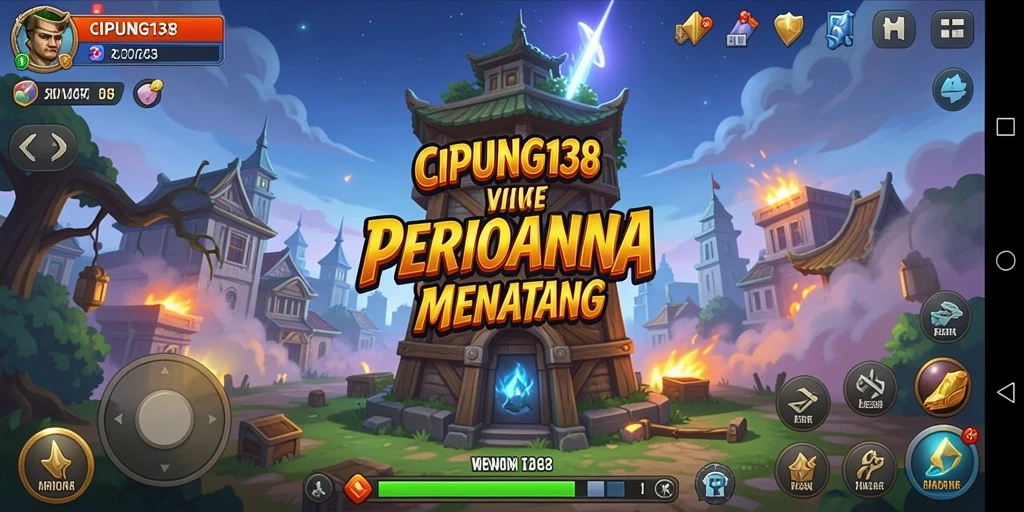 Screenshot dari gameplay menara pertahanan yang seru di CIPUNG138.