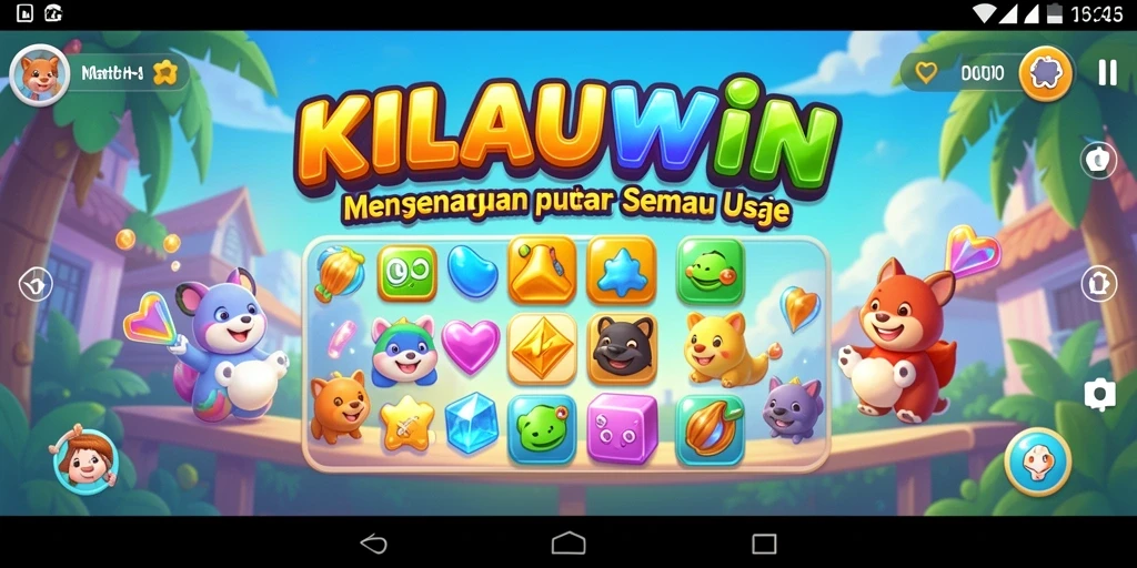 Tampilan penuh warna dan seru dalam gameplay KILAUWIN.
