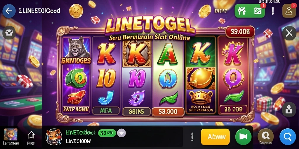 Tampilan gameplay seru dari LINETOGEL dengan berbagai slot menarik.