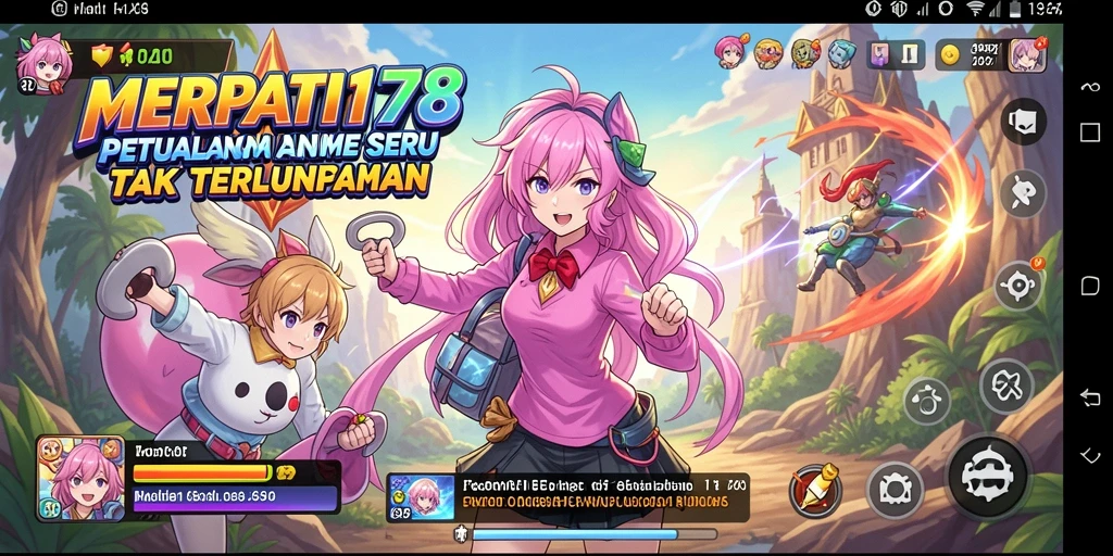 Tampilan seru dari gameplay Anime dalam MERPATI178.