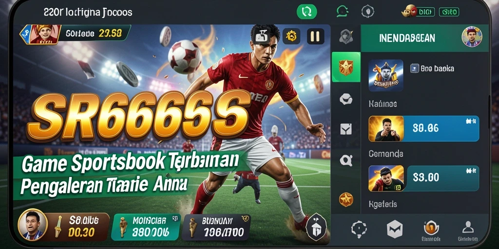Tampilan menarik dan interaktif dari gameplay Sportsbook SR6666.