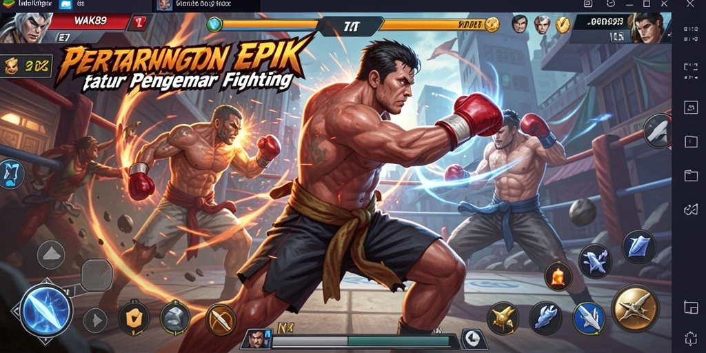 Gameplay WAK89 menampilkan pertarungan intens dengan grafis menawan.